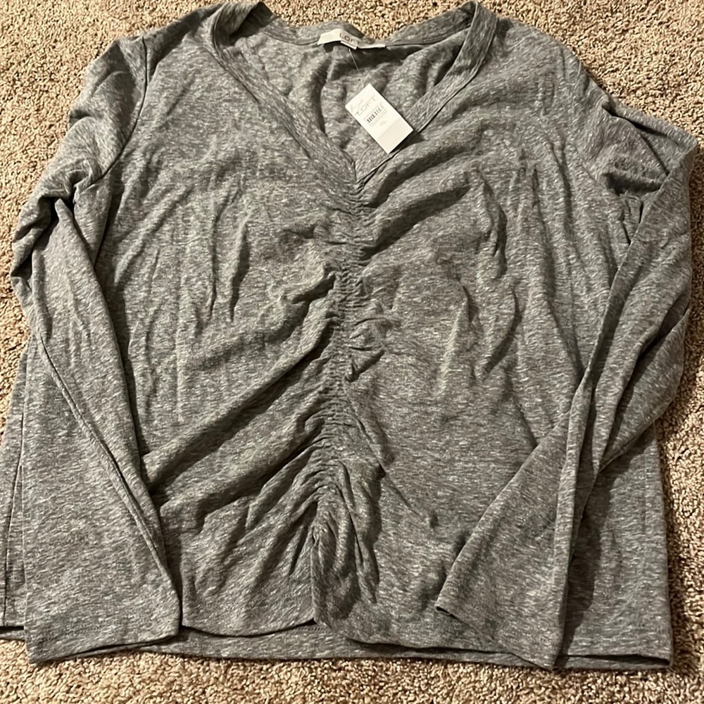 Loft ruched tee